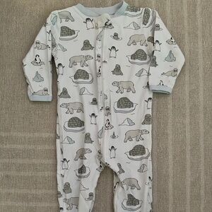 Noomie Baby Arctic Animal Pajamas Sz 9-12M